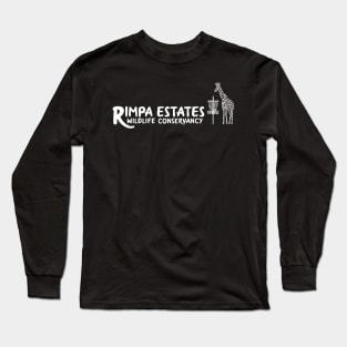 Rimpa Disc Golf, WHITE PRINT Long Sleeve T-Shirt